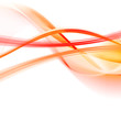 Orange abstraction on a white background