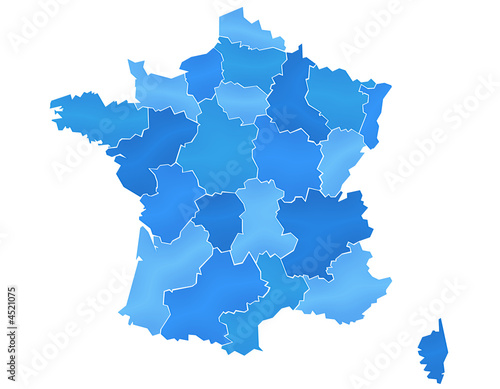 Carte France Camaieu Bleu2