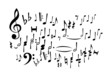Music Notes (editable vector or XXL jpeg image)