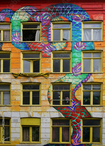 squatt tagué à Amsterdam