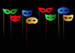 Eye Masks on Dowels