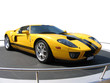 Yellow super car on an exhibition stand Yellow super car on an exhibition stand