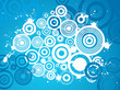 Grunge circle background