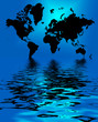 World Map Flood