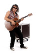 Guitariste heureux