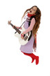Enfant sautant avec une guitare