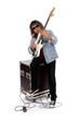 Bassiste sur un fly caisse Bassiste sur un fly caisse