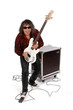 bassiste  en studio