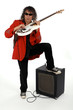 Guitariste avec un amplificateur