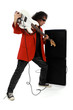 Guitariste  dechire les haut parleurs