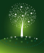 Emerald green Christmas tree