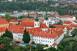 The aerial view of Prague City from Petrin Hill