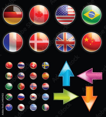 flag button