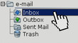 Email communication concept
