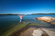 Sweden jumping into water Sweden jumping into water