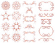Decorative frame and ornaments for design, vector illustration