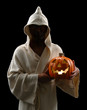 Hooded Man With Jack-o-Lantern Hooded Man With Jack-o-Lantern