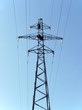 electric column on blue sky