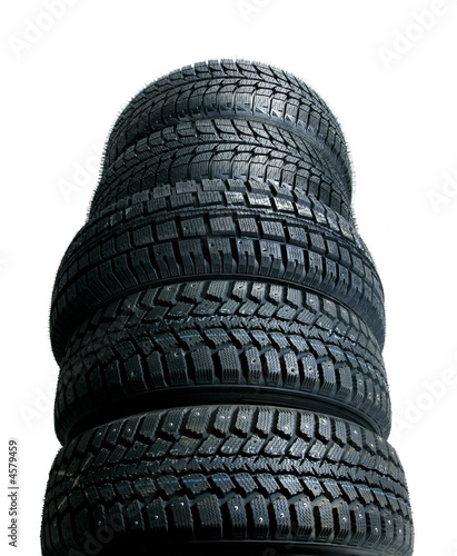 Photo: Stack of new tires Stack of new tires