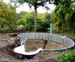 construction of a swimming pool