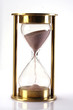 Hourglass counting the time is running out