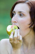 Photo : woman and fruit woman and fruit