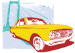 Vektor: retro car retro car