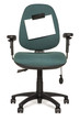 office chair with sign