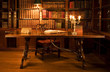 Reading room in old library. Reading room in old library.