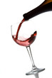 Red wine pouring