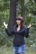 Young woman in the forest
