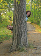 two heads in forest
