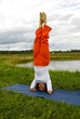 Young woman doin yoga practice