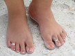 sandy feet