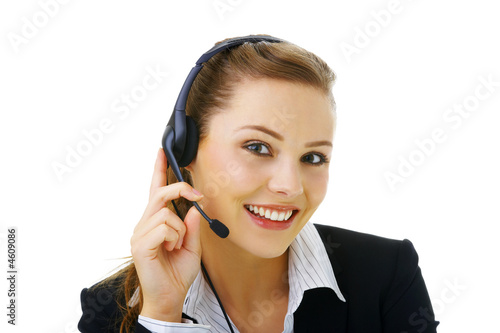 Helpdesk or support operator