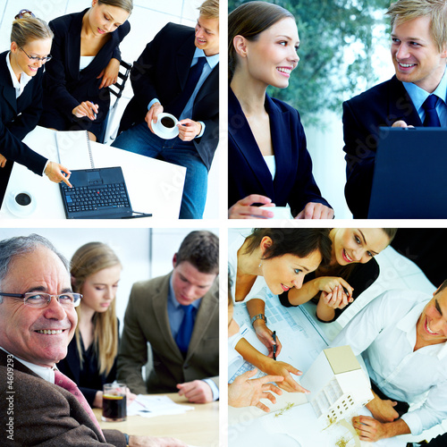 Photo: Business themed collage Business themed collage