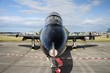 Nose view of BAE Hawk jet plane