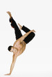 young man demonstrating hand stand