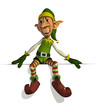 Santas Elf Sitting on Edge