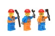 Three blue-collar workers 