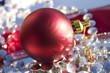 boule rouge de Noël