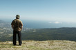 Man overview landscapes