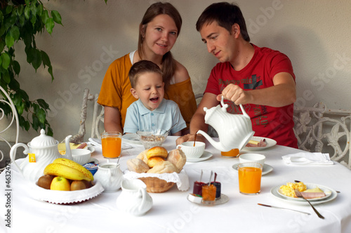 Photo: Having breakfast Having breakfast
