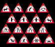 road signs vector