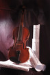 Violin and note
