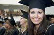 student graduating in black gown 