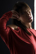 woman red