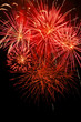 Red firework with copy space Red firework with copy space