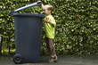 Photo: Boy Trashing A Can Boy Trashing A Can
