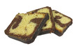 Marmorkuchen, freigestellt